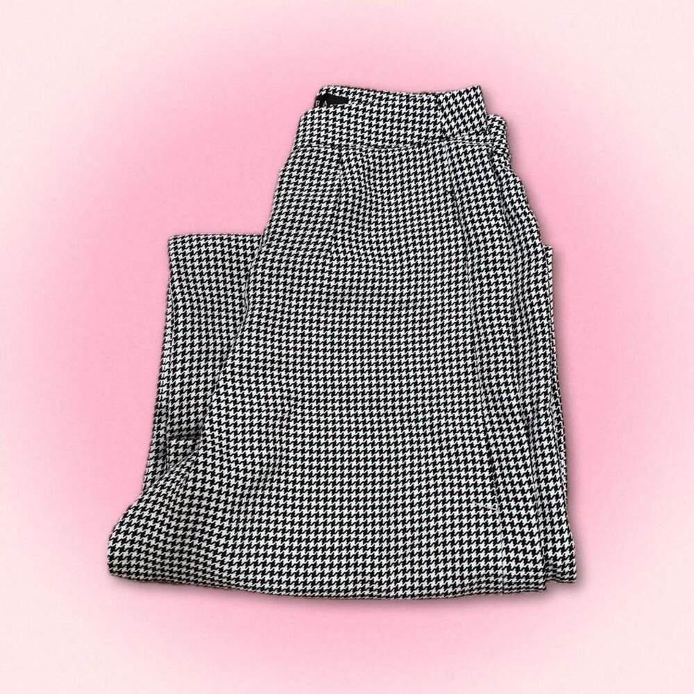 NWT AKIRA Houndstooth Wide Leg Trousers